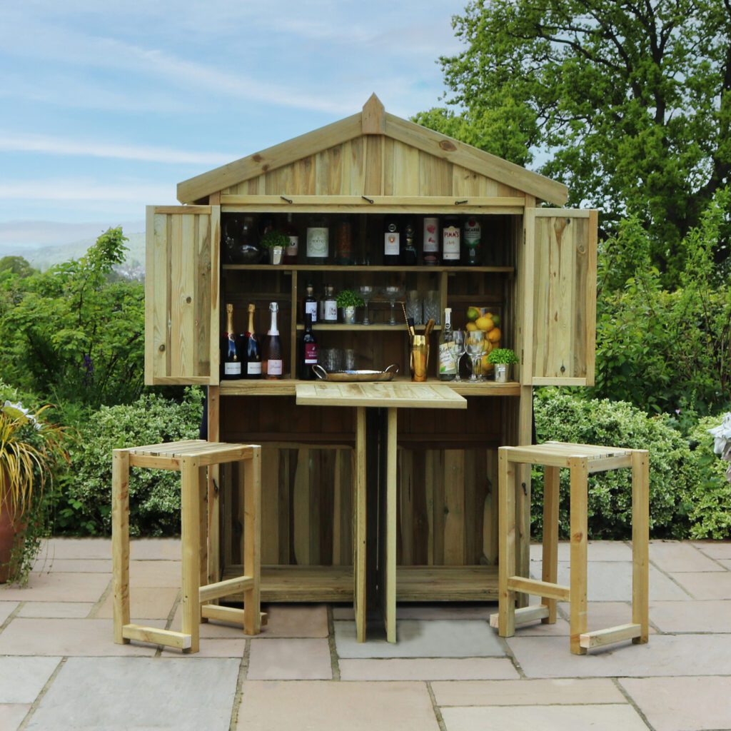 Garden Bar And 2 Stool Set 5027003005738